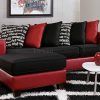 Red Black Sectional Sofas (Photo 14 of 15)