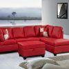 Red Sectional Sofas With Ottoman (Photo 3 of 15)