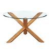 Round Glass Dining Tables With Oak Legs (Photo 9 of 25)
