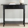 Espresso Wood Storage Console Tables (Photo 4 of 15)