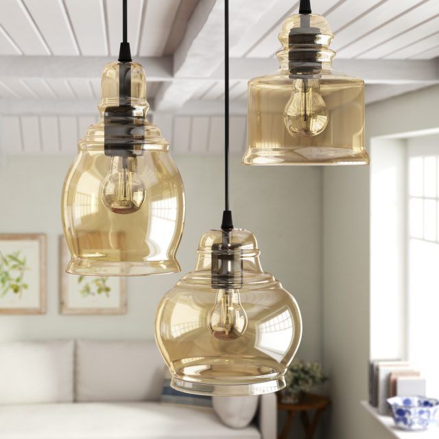25 Collection of Vernice 3-light Cluster Bell Pendants