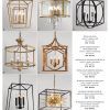Weathered Driftwood And Gold Lantern Chandeliers (Photo 3 of 15)
