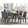 Jaxon Grey 5 Piece Extension Counter Sets With Wood Stools (Photo 25 of 25)