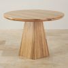Solid Wood Circular Dining Tables White (Photo 4 of 25)