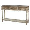 Square Weathered White Wood Console Tables (Photo 8 of 15)