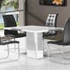 White High Gloss Dining Tables And 4 Chairs (Photo 1 of 25)