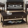 Espresso Wood Storage Console Tables (Photo 9 of 15)