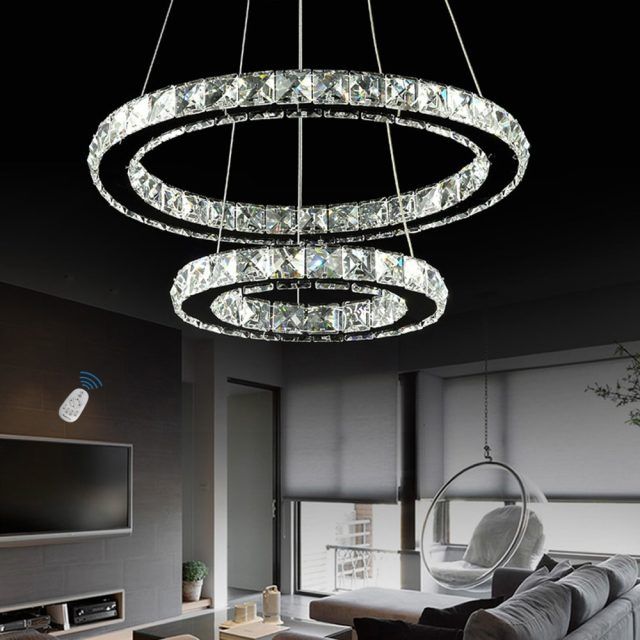 15 Photos Chrome and Crystal Led Chandeliers