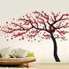Red Cherry Blossom Wall Art (Photo 9 of 15)