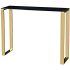 Top 15 of Square Black and Brushed Gold Console Tables
