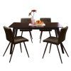 Amir 5 Piece Solid Wood Dining Sets (Set Of 5) (Photo 5 of 25)