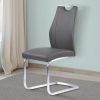 Grey Leather Dining Chairs (Photo 21 of 25)