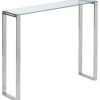 Chrome And Glass Modern Console Tables (Photo 5 of 15)