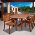 Craftsman 7 Piece Rectangle Extension Dining Sets with Uph Side Chairs