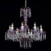 Pink Royal Cut Crystals Chandeliers (Photo 15 of 15)