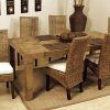 Wicker And Glass Dining Tables (Photo 10 of 25)