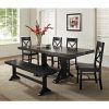 Jaxon 6 Piece Rectangle Dining Sets With Bench & Wood Chairs (Photo 23 of 25)