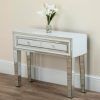 Glass And Pewter Oval Console Tables (Photo 11 of 15)