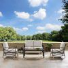 Outdoor Cushioned Chair Loveseat Tables (Photo 9 of 15)