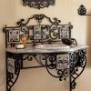 Aged Black Iron Console Tables (Photo 10 of 15)
