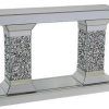 Silver Mirror And Chrome Console Tables (Photo 6 of 15)