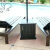 Patio Umbrella Stand Side Tables (Photo 10 of 15)