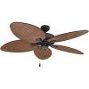 Outdoor Ceiling Fans With Leaf Blades (Photo 2 of 15)
