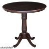 Round Pedestal Dining Tables With One Leaf (Photo 9 of 15)