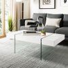 Clear Rectangle Center Coffee Tables (Photo 7 of 15)