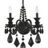 Black Chandelier Wall Lights (Photo 3 of 15)