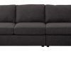Element Left-Side Chaise Sectional Sofas In Dark Gray Linen And Walnut Legs (Photo 16 of 25)