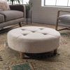 Tufted Ottoman Console Tables (Photo 2 of 15)