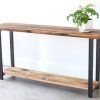 Smoked Barnwood Console Tables (Photo 5 of 15)
