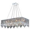 Polished Chrome Three-Light Chandeliers With Clear Crystal (Photo 6 of 15)