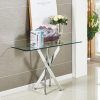 Rectangular Glass Top Console Tables (Photo 10 of 15)