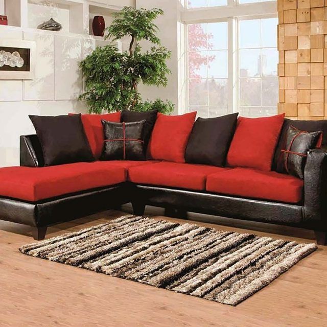 2024 Best of Red Black Sectional Sofas