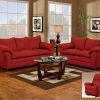 Red Leather Couches And Loveseats (Photo 7 of 15)