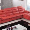 Red Faux Leather Sectionals (Photo 8 of 15)