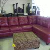 Red Faux Leather Sectionals (Photo 7 of 15)