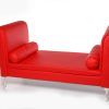 Red Leather Chaises (Photo 7 of 15)