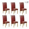 Red Leather Dining Chairs (Photo 14 of 25)