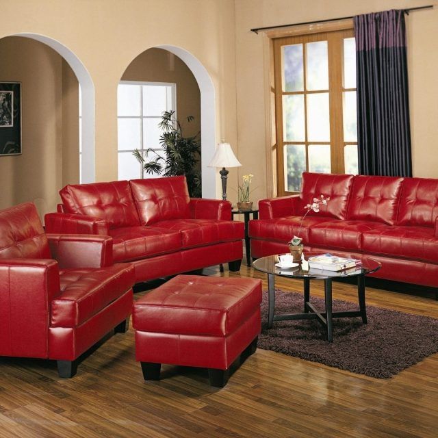  Best 15+ of Red Leather Couches for Living Room
