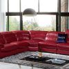 Red Leather Sectional Couches (Photo 5 of 15)