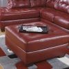 Red Leather Sectional Sofas With Ottoman (Photo 4 of 15)