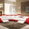 Red Leather Sectional Sofas With Recliners (Photo 4 of 15)