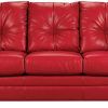 Red Leather Sofas (Photo 3 of 15)