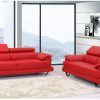 Red Leather Sofas (Photo 12 of 15)