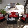 Red Patio Conversation Sets (Photo 3 of 15)
