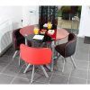 Retro Round Glasstop Dining Tables (Photo 12 of 25)