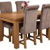Oak Dining Tables And Fabric Chairs (Photo 17 of 25)